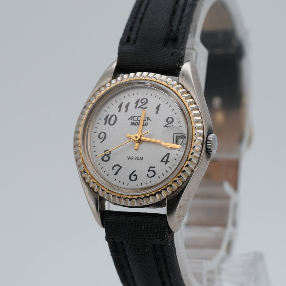 Timex Acqua Indiglo 26mm Date WR30M Quartz Ladies Watch running with new battery